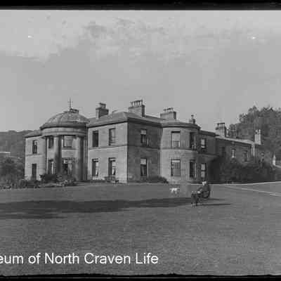 negative, glass plate - Ingleborough Hall 1 of 2