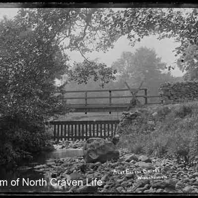 negative, glass plate - Aunt Ellen's Bridge, Wigglesworth