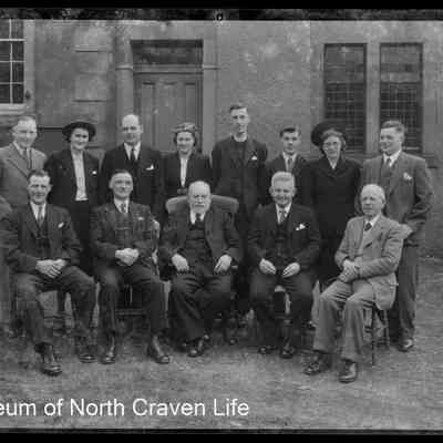 negative, sheet film - Group portrait : Rathmell Methodist Group (1 of 2)