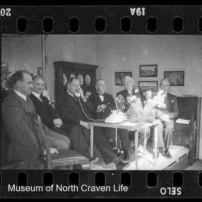 negative, roll film - Group portrait (strip of three)