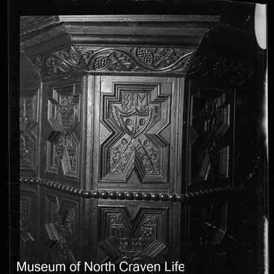 negative, sheet film - St Alkelda, Giggleswick (pulpit)