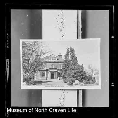 negative, sheet film - Woodlands Private Hotel, Giggleswick