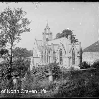 negative, glass plate - Catholic Church (Upper Settle)