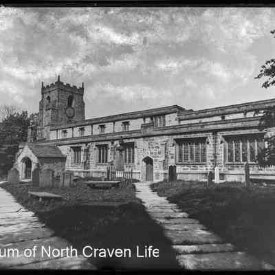 negative, glass plate - Giggleswick Church (exterior) 2 of 2