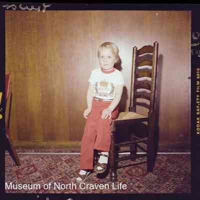 negative, sheet film - Settle Carnival Jubilee 1977 : Portrait