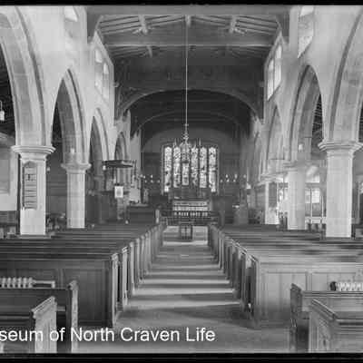 negative, glass plate - Giggleswick Church (interior) 2 of 12
