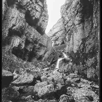negative, glass plate Gordale Scar 1 of 8