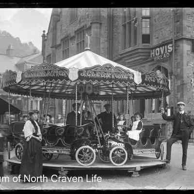 negative, glass plate - Fairground Ride, Settle