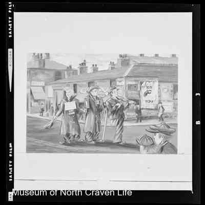 negative, sheet film - Cartoons : Mill Workers (4 of 9)