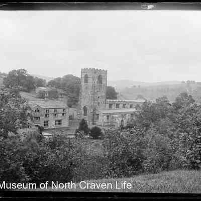 negative, glass plate - Malham Church