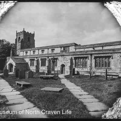 negative, glass plate - Giggleswick Church (exterior) 1 of 2