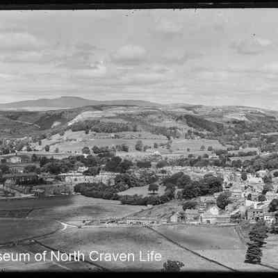 negative, glass plate - Settle from South (from Parkers Field)