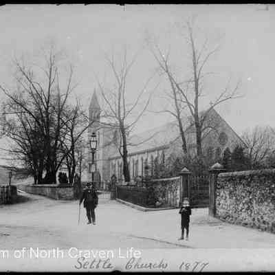 negative, glass plate - Church of Holy Ascension, Settle