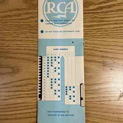 1963- RCA 3488 Magnetic Card **