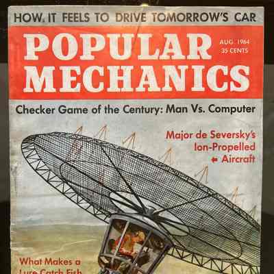 1964- August, Popular Mechanics, "Man vs. Machine in the Checker Game of the Century"