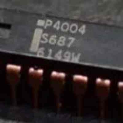 1974- P4004 1st 4-bit Microprocessor, Intel