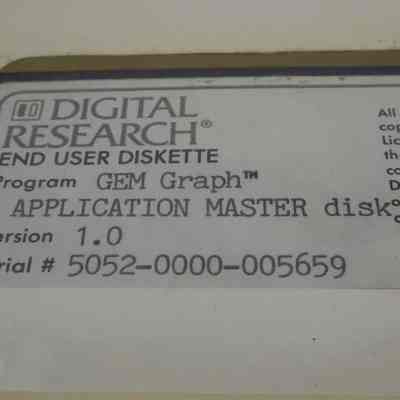 1985- GEM Graph v1.0 by Digital Research (1/2025) Need Manuals