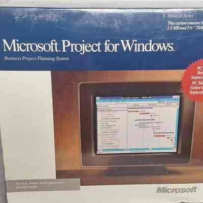 1990- Microsoft Project V1.0 for Windows Sealed (2/2025)