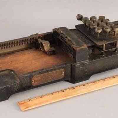 1901 Tabulating Machine Co Key Operated Card Punch Early Computer (6/2025)