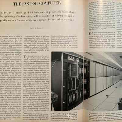 1971- Oct- Scientific American, "The Fastest Computer"