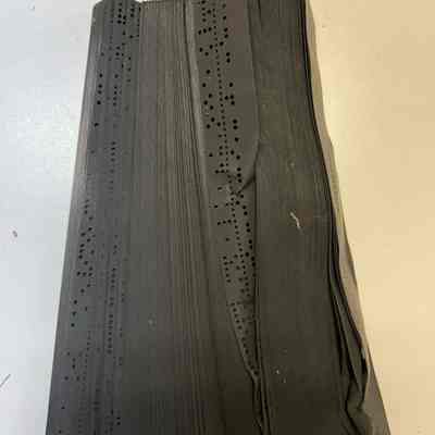 1971- Punched Paper Tape (Black)