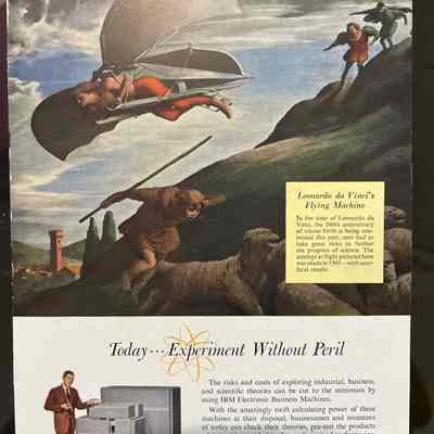 1952- IBM, Leonardo da Vinci Flying Machine