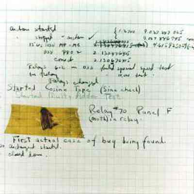 1947- First Computer Bug September 9
