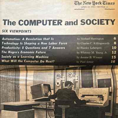 1966- Apr- New York Times, "The Computer and Society"