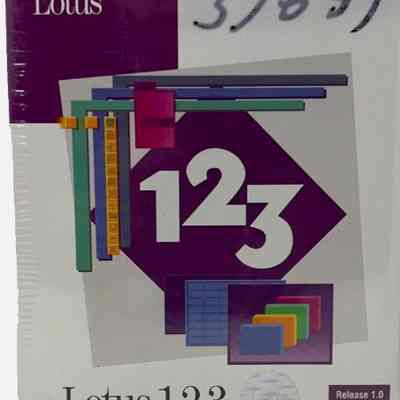1991- Lotus 1-2-3 Release 1.0 Software 5.25” Floppy Disks For Windows Sealed