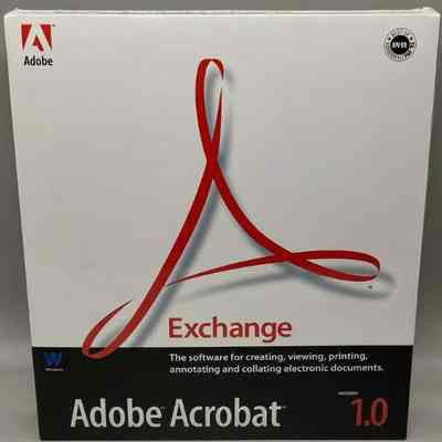 1993- Adobe Acrobat Exchange v1.0 SEALED (1/2025)