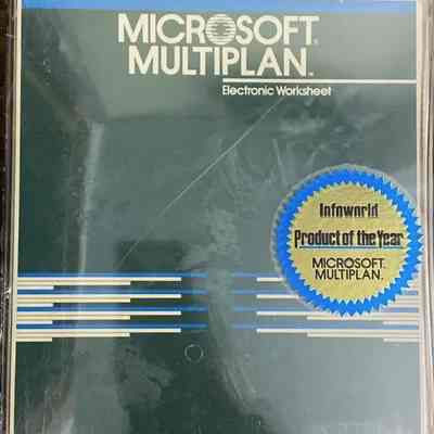 1982- Microsoft Multiplan Electronic Worksheet v1.06 Sealed (12/2024)