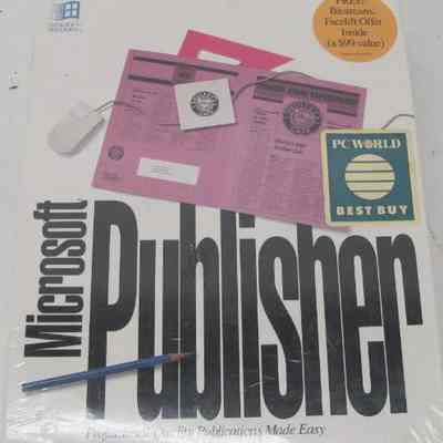1991- Microsoft Publisher v1.0 NEW SEALED (9/2024)