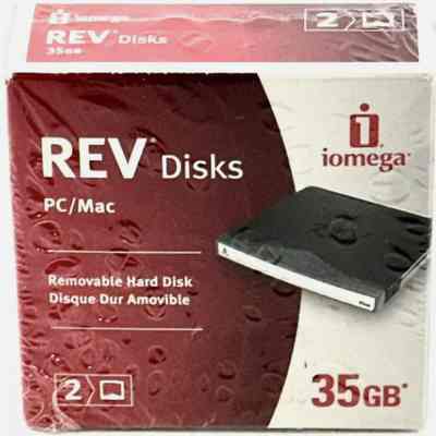 2000- Iomega Rev 35 Gb Disks (8/2024)