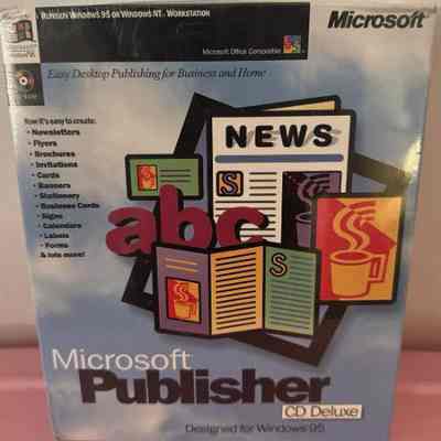 1995- Microsoft Publisher For Windows 95 (v3.0) NEW SEALED (9/2024)