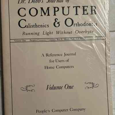 1976- Dr Dobb's Journal of Computer Calisthenics and Orthodontia, Volume 1