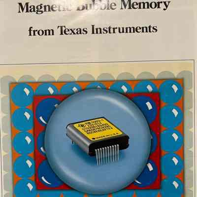 1980- Texas Instruments, Quarter-Million Bit Magnetic Bubble Memory