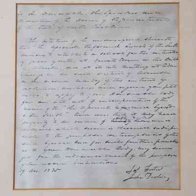 Seminary Incorporation Request, 1835