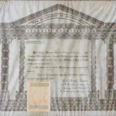 Erskine Diploma, 1844