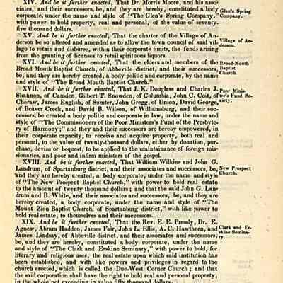 Seminary Charter, 1837