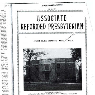 McCain Library - Associate Reformed Presbyterian