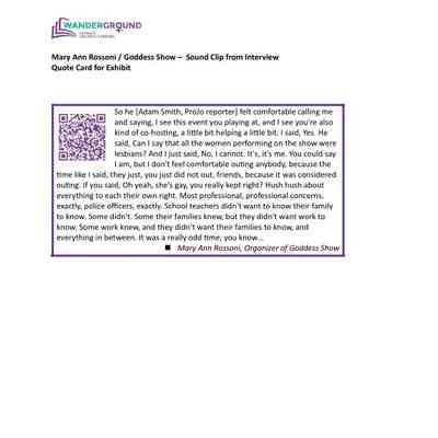 Quote Card from Exhibit 2025