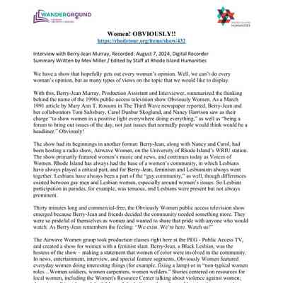 Articles from Rhode Tour