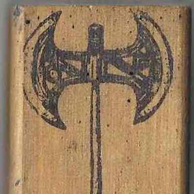 Labrys Rubber Stamp