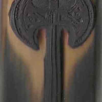 Labrys Rubber Stamp -- rubber side