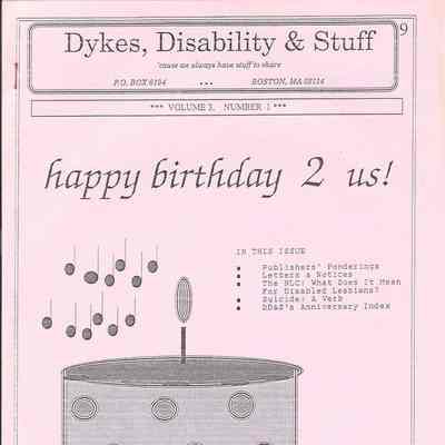 Dykes, Disabilities & Stuff