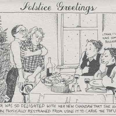 Solstice Greetings: Chainsaw