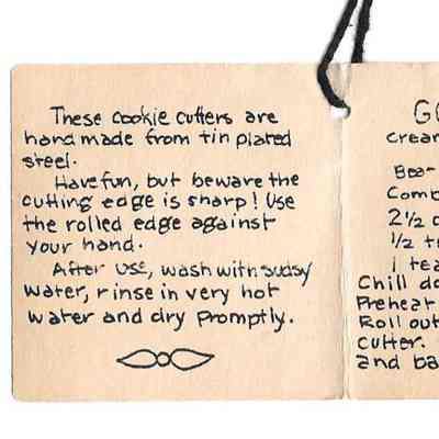 Recipe and care instructions
