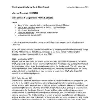 Transcript Document - with names redacted: PDF