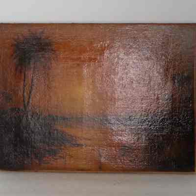 After conservation treatment, recto of painting only.