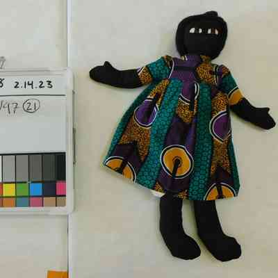 Doll with Braided Hair and Dress